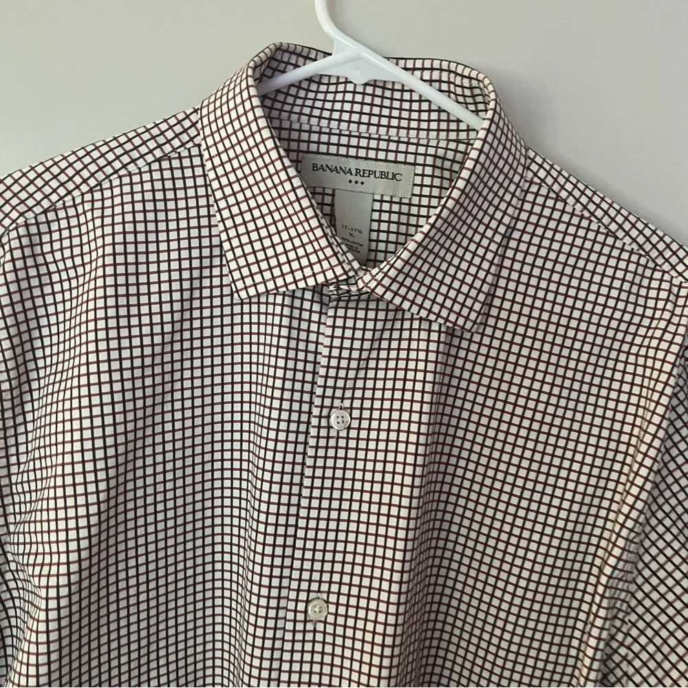 Banana Republic mens long sleeve plaid button down shirt | size Extra large
